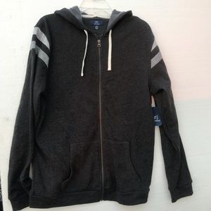 George sz M(38-40) full zip hoodie dark gray NWT